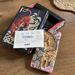 New in box Gucci tiger phone case.